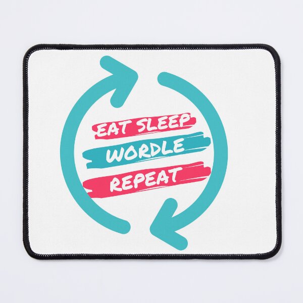 Item preview, eat sleep wordle repeat designed and sold by DoraHappy.