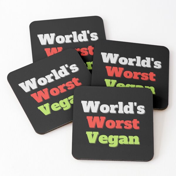 Item preview, World's Worst Vegan - Funny Bad Vegan and Activists' Design designed and sold by JoyTop.