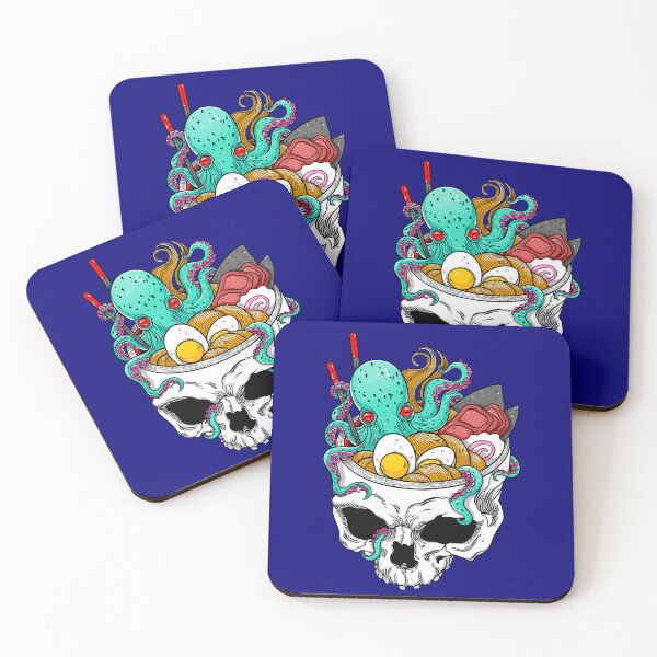 Item preview, Octopus Ramen Skull designed and sold by LP.