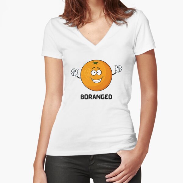 Borange Fitted V-Neck T-Shirt