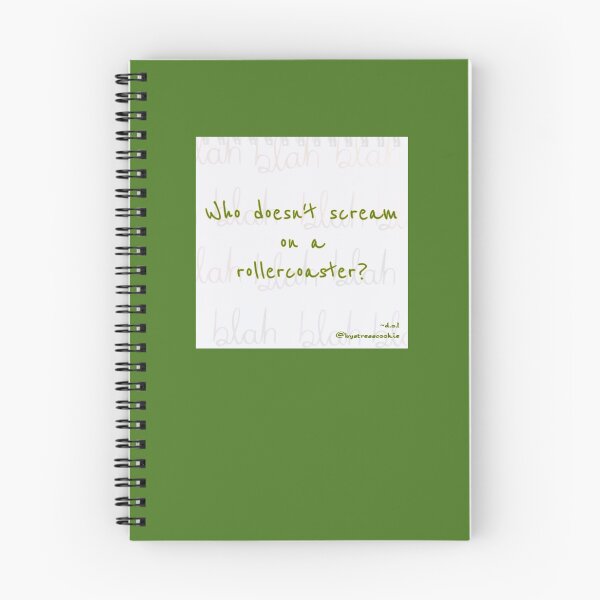Item preview, "... on a rollercoaster" (green) designed and sold by Dorothy Ogda Laxton.