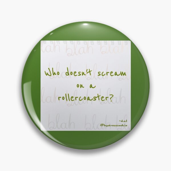 Artikelvorschau, "... auf einer Achterbahn" (grün) entworfen und verkauft von Dorothy Ogda Laxton.