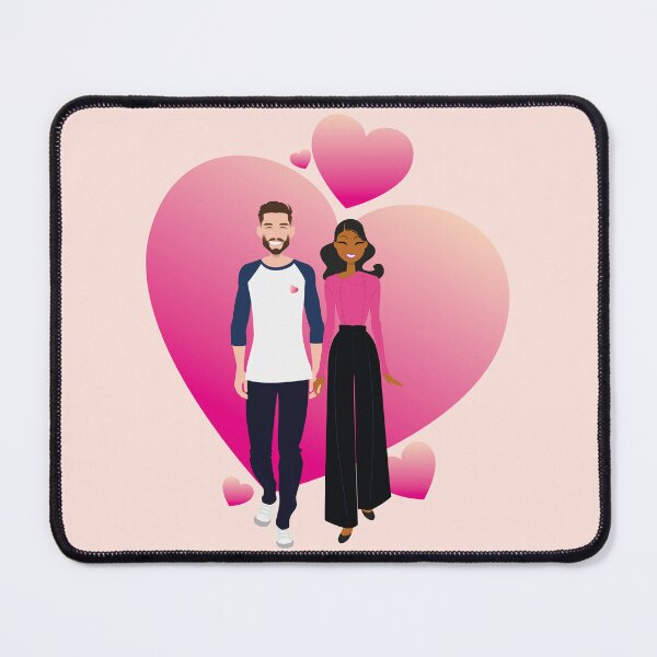 Item preview, interracial couple designed and sold by ladstudio.