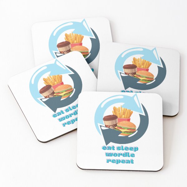 Item preview, eat sleep wordle repeat designed and sold by DoraHappy.