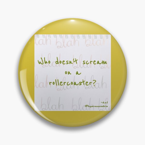Item preview, "... on a rollercoaster" (yellow) designed and sold by Dorothy Ogda Laxton.