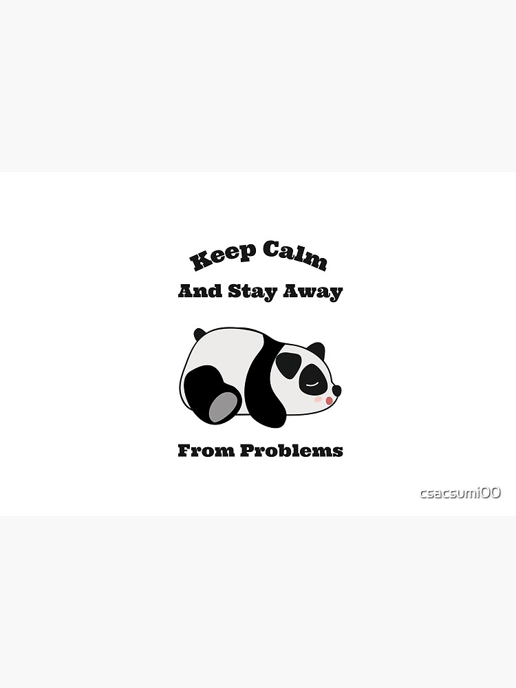 Disover Keep Calm And Stay Away From Problems Bath Mat