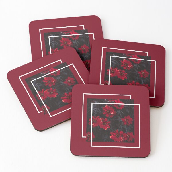 Item preview, Aesthetic Red Flowers with Frames designed and sold by cerenalkan.