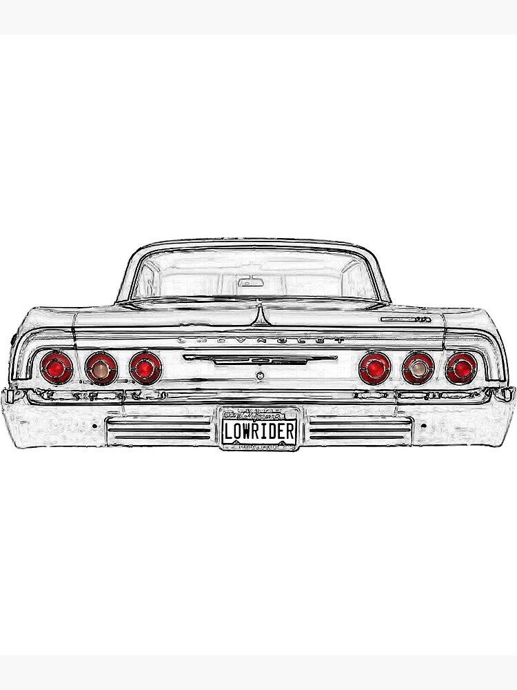 Mens 64 Lowrider Impala Back Rear Mens 64 Lowrider Impala Back Rear