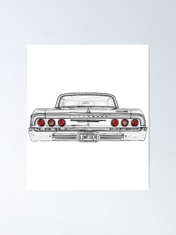 Mens 64 Lowrider Impala Back Rear Mens 64 Lowrider Impala Back Rear