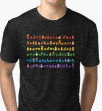 Rainbow Super Mario - Horizontal Version 2 Tri-blend T-Shirt