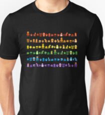 Rainbow Super Mario - Horizontal Version 2 Slim Fit T-Shirt