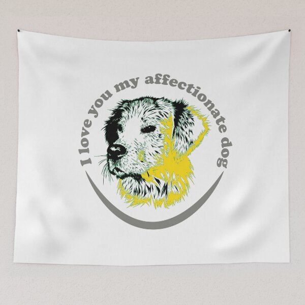 Item preview, I love you my affectionate dog  designed and sold by Hana Moon.