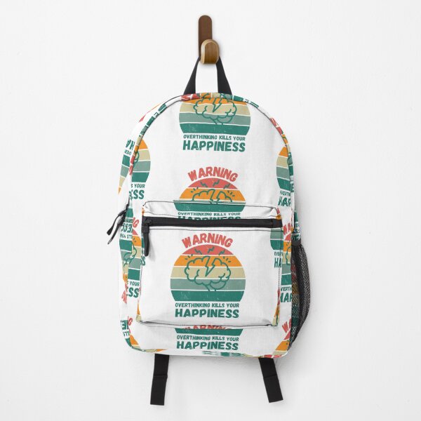 Item preview, Warning Overthinking Kills Your Happiness designed and sold by LuckyKermit.