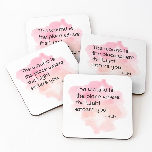 Item preview, Rumi Quote The wound is the place where the Light enters you designed and sold by avit1.