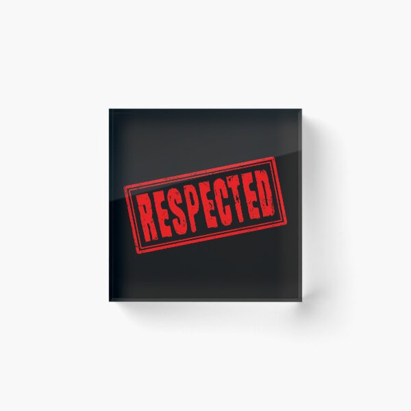 Item preview, Respected (Vintage Retro Stamp) designed and sold by SassyClassyMe.