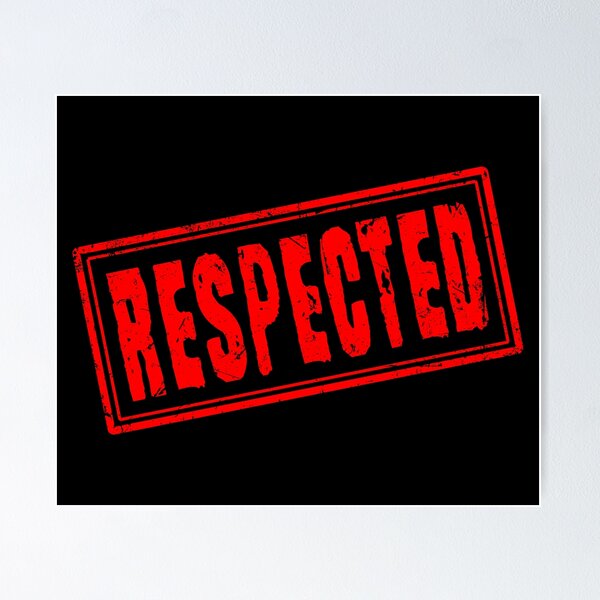 Item preview, Respected (Vintage Retro Stamp) designed and sold by SassyClassyMe.