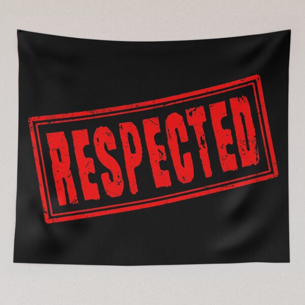 Item preview, Respected (Vintage Retro Stamp) designed and sold by SassyClassyMe.