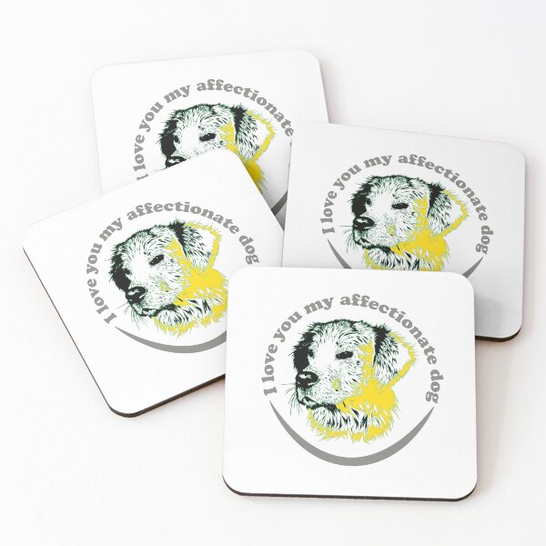 Item preview, I love you my affectionate dog  designed and sold by Hana Moon.