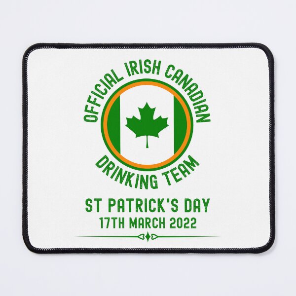 Item preview, Official Irish Canadian Drinking Team White designed and sold by Fecking-Merch.