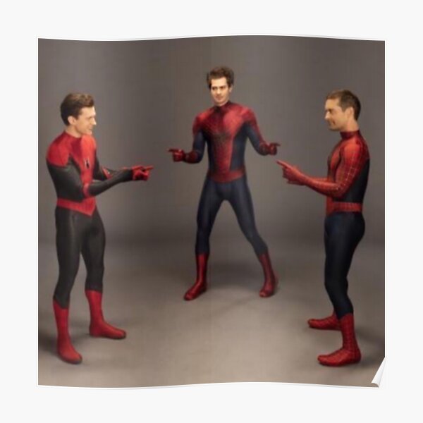 Iconic  Andrew Garfield, tobey maguire and Tom Holland  Poster