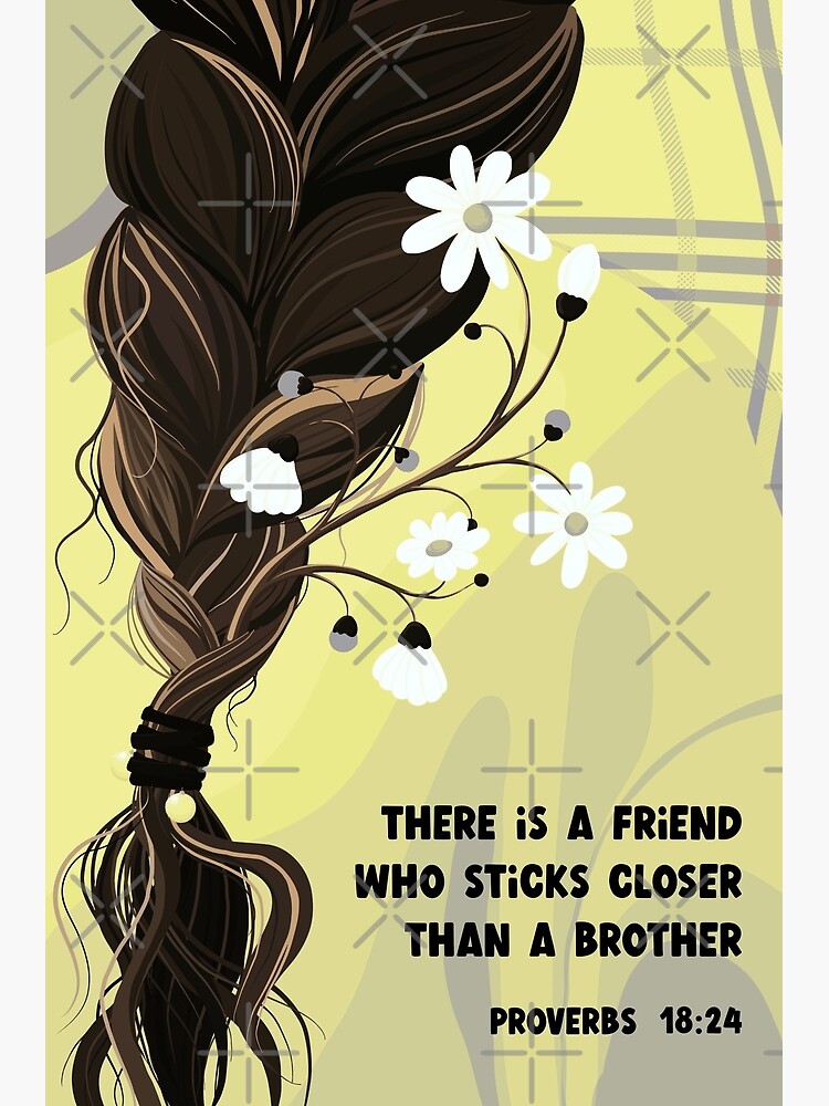 Lámina fotográfica «JW aliento con versículo de la Biblia para amiga y