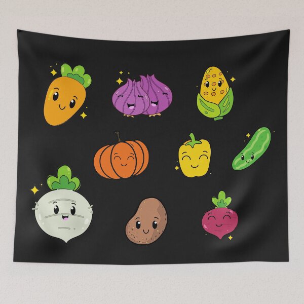 Item preview, Happy Kawaii Vege Stickerpack designed and sold by ProtonProject.