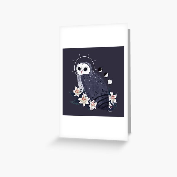 Familiar - Sooty Owl Greeting Card