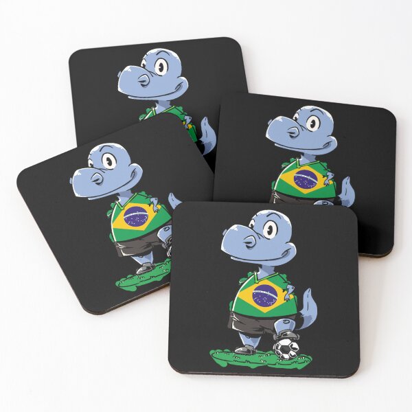 Item preview, Brazil - Brazilian - Soccer Dinosaur Classic T-Shirt designed and sold by baileyhodg.