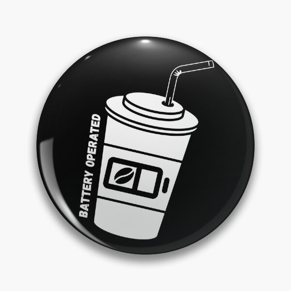 Item preview, Coffee Battery Operated Cup With Straw In Black designed and sold by LuckyKermit.