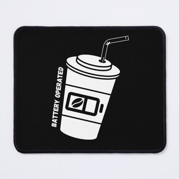 Item preview, Coffee Battery Operated Cup With Straw In Black designed and sold by LuckyKermit.