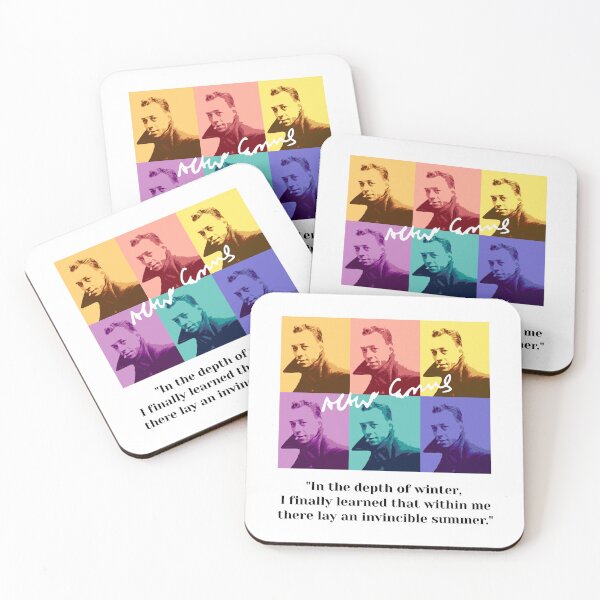 Item preview, Philosopher Albert Camus quotes pop art designed and sold by challengecafe.