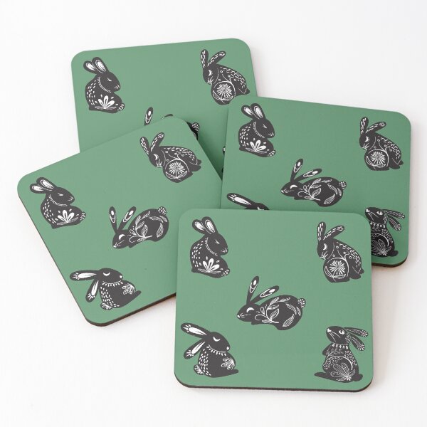 Item preview, Black Flower Bunnies designed and sold by CameleonDesign.