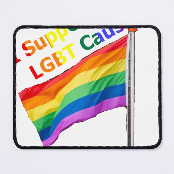 Item preview, I Support the LGBT Cause - colored with lgbt flag designed and sold by cool-things-br.