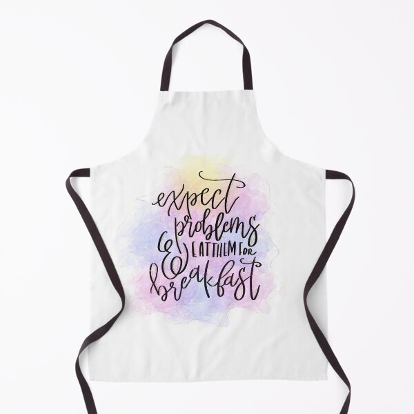 Item preview, Expect problems, eat them for breakfast motivational Quote designed and sold by ManifestoDesign.