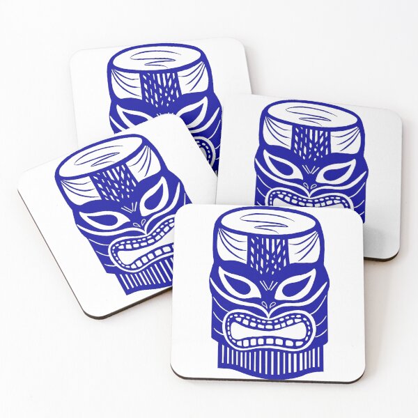 Item preview, Tiki Design, navy blue designed and sold by LuluLaRock.