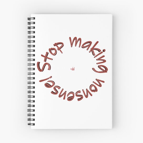 Item preview, "Stop Making Nonsense"(red/white) designed and sold by Dorothy Ogda Laxton.