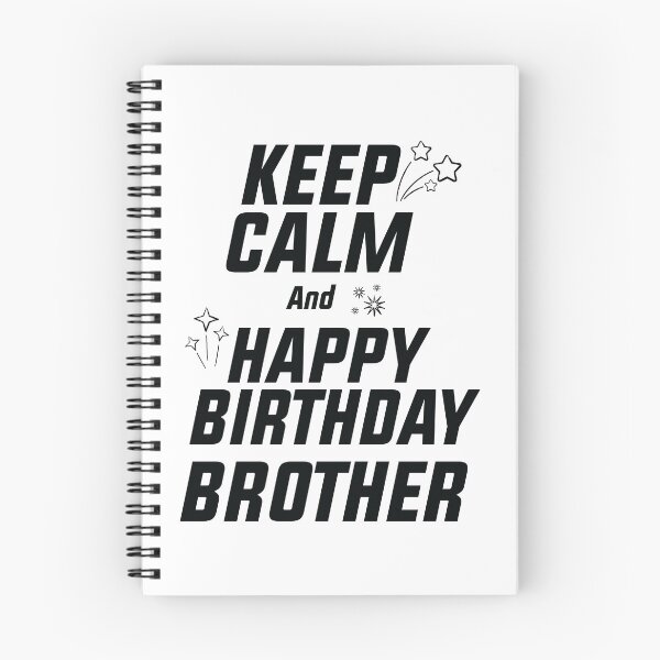 Item preview, keep Calm And Happy Birthday Brother, happy birthday brother quotes gift designed and sold by MDji-shop.