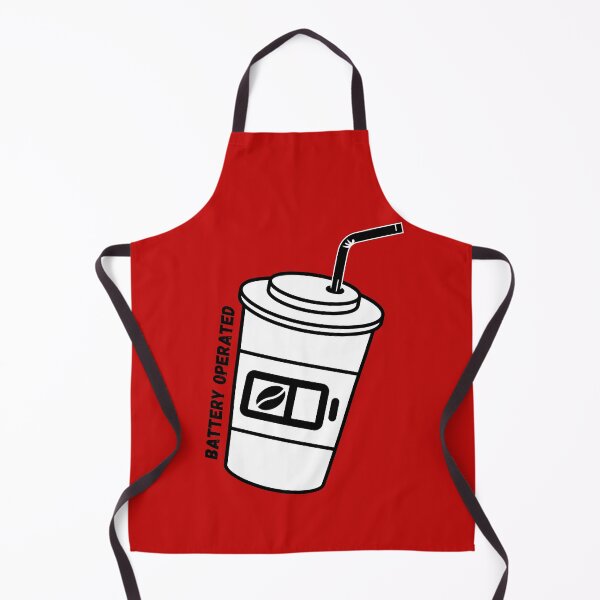 Item preview, Coffee Battery Operated Cup With Straw In Red designed and sold by LuckyKermit.