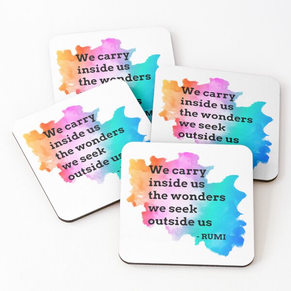 Item preview, Rumi Quote We carry inside us the wonders we seek outside us designed and sold by avit1.