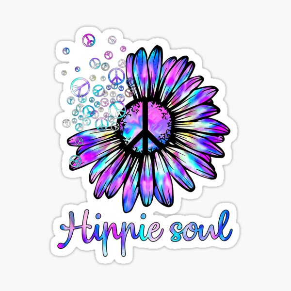 Item preview, Hippie Soul Psychedelic Daisy Peace Sign designed and sold by shannange.