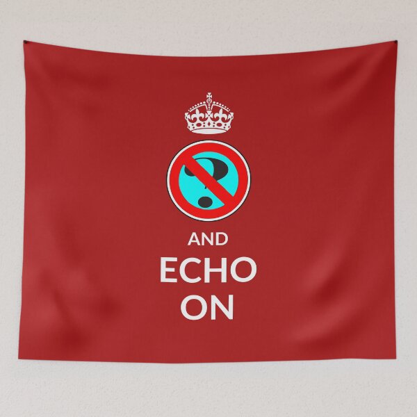 Item preview, Keep Calm No Questions And Echo On T shirt - No Questions T shirt - Mens Womens T shirt designed and sold by Apikoedesign.