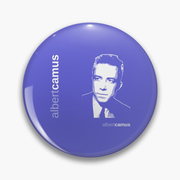 Item preview, Classic Albert Camus poster (indigo) designed and sold by CMYKStudio.