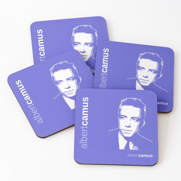 Item preview, Classic Albert Camus poster (indigo) designed and sold by CMYKStudio.