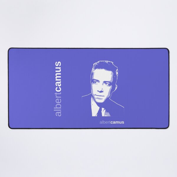 Item preview, Classic Albert Camus poster (indigo) designed and sold by CMYKStudio.