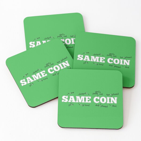 Item preview, Merthur Two Sides of the Same Coin Green designed and sold by LovesickLobotomy.