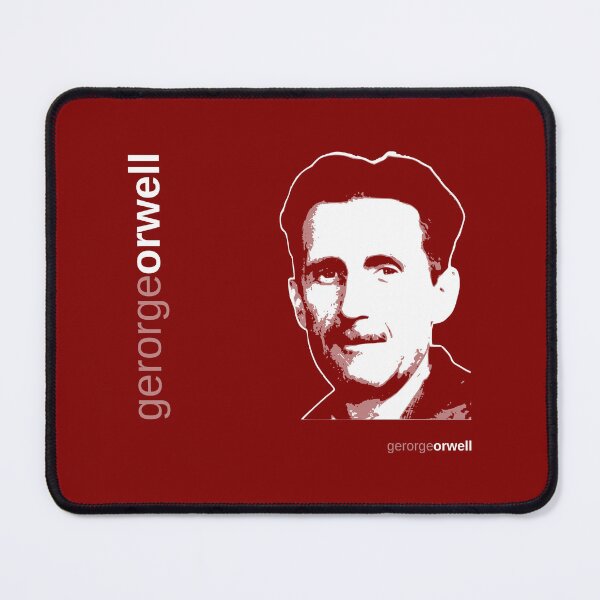 Item preview, Classic George Orwell poster (red) designed and sold by CMYKStudio.