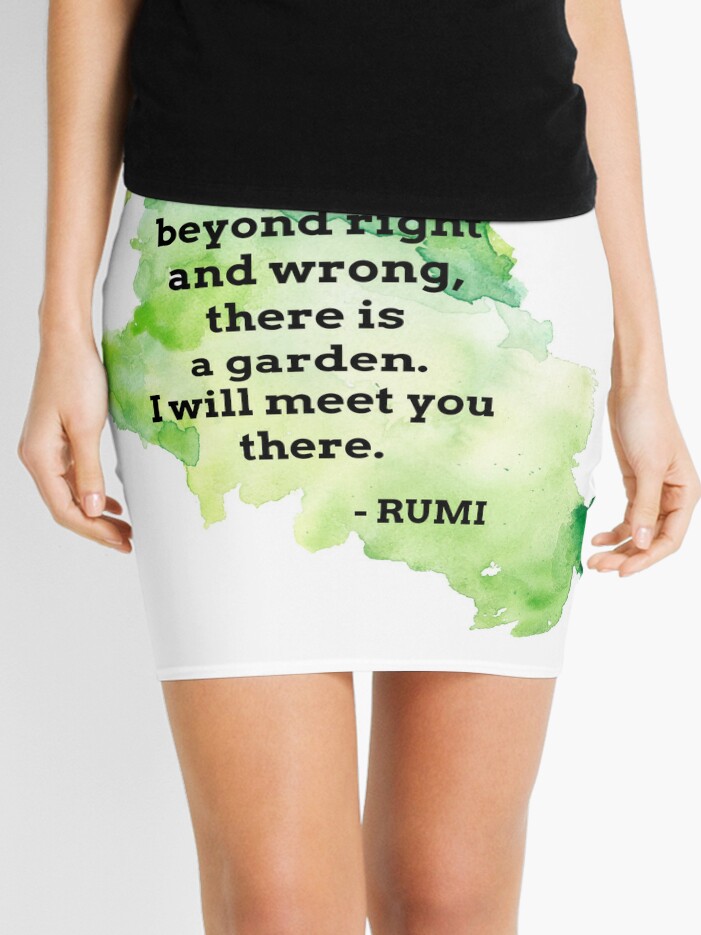 Green mini sale skirt quote