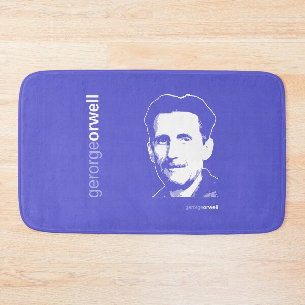 Item preview, Classic George Orwell poster (indigo) designed and sold by CMYKStudio.