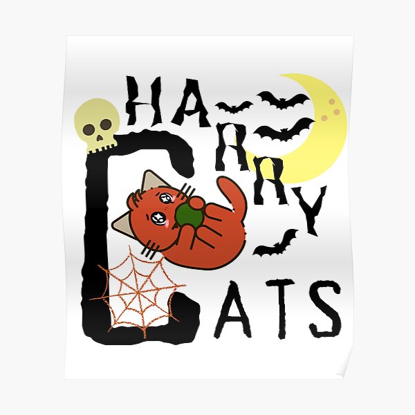 Potter Cats Harry Pawter Poster