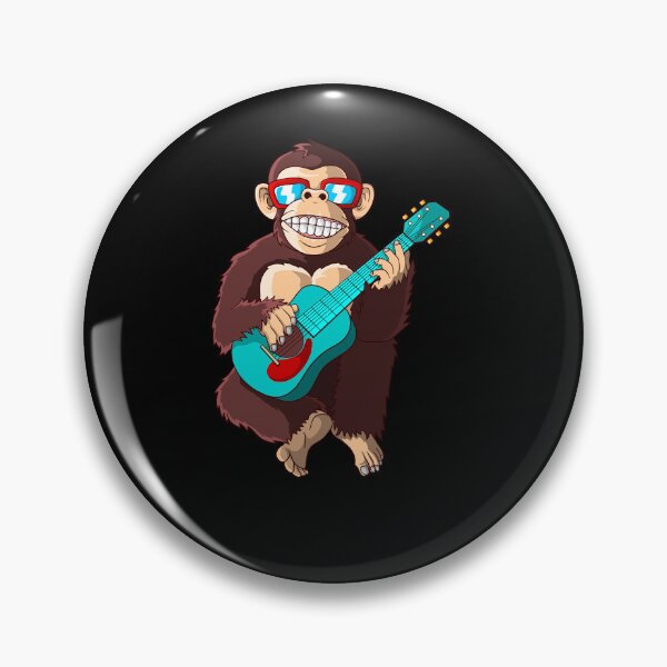 Item preview, Chimpanze Plays Guitar - Funny Monkeys designed and sold by Ibu83.